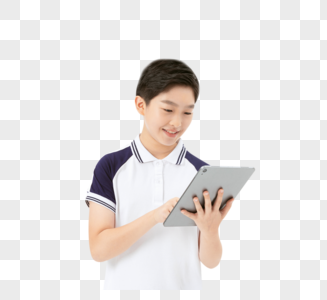 青少年学生玩平板电脑图片