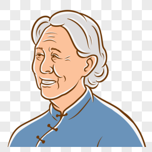 欧美老人侧脸图片