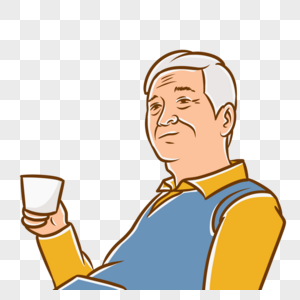 欧美老人侧脸图片