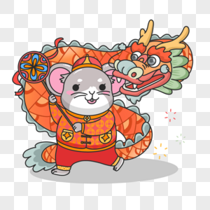 老人开车表情包鼠年舞龙素材
