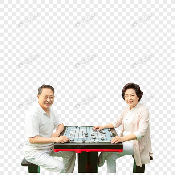 老年人下棋图片