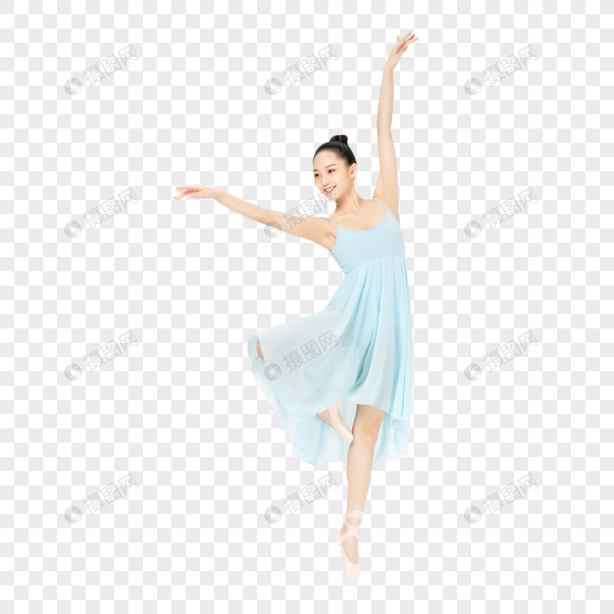 年轻美女跳芭蕾舞图片