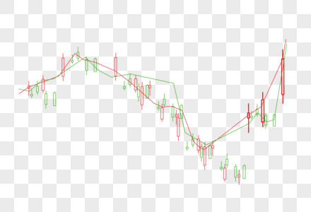 股市图手绘线路图抛物线高清图片