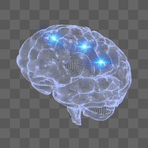 未来派科技大脑图片