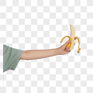 手握香蕉图片