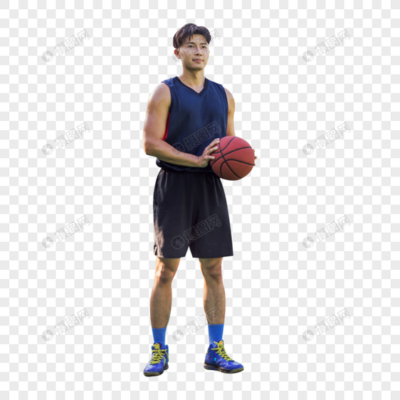 男青年篮球形象图片