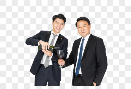 下属给老板倒酒图片