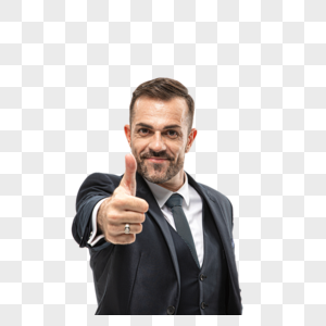 外国商务男性点赞特写图片素材