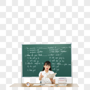 女老师课堂监考元素素材下载 正版素材 摄图网