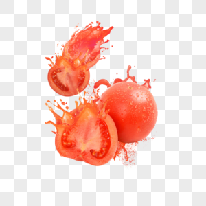 西红柿喷溅图片