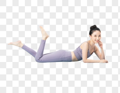 美女瑜伽休息图片