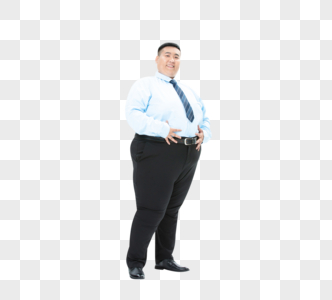 肥胖商务男性形象图片
