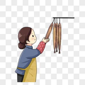 晒鱼干图片素材