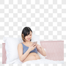 孕妇看手机图片
