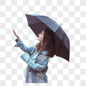撑伞女性形象图片