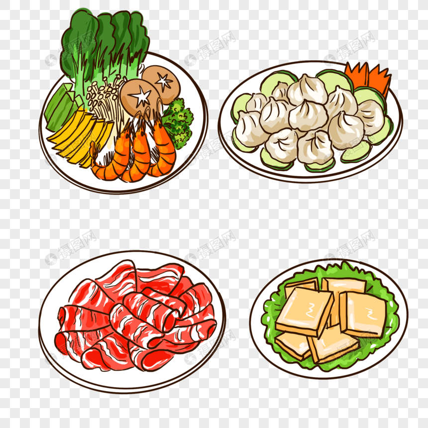 火锅食材元素素材下载-正版素材401641956-摄图网
