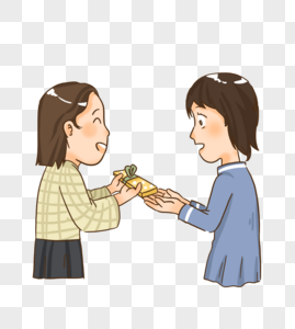 感恩节礼物卡通图片