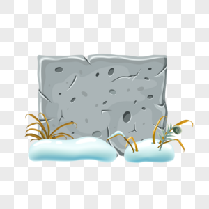 冬季积雪石板图片素材