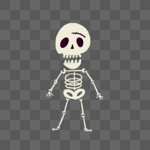 万圣节骷髅惊悚骨头图片素材