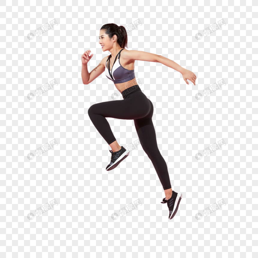 健身女性奔跑图片