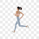女女性跑步图片