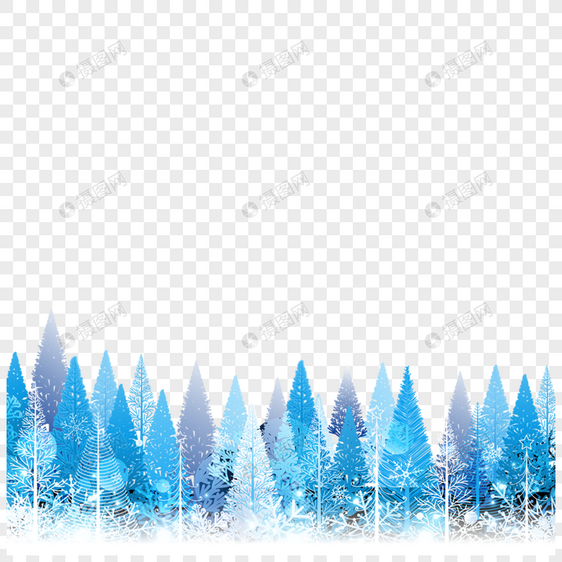 冬季圣诞树图片