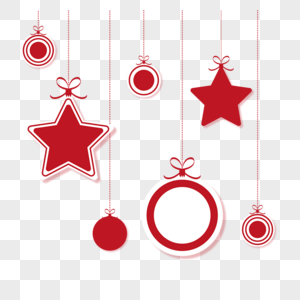 圣诞节星星装饰球图片