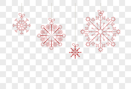圣诞节雪花装饰图片