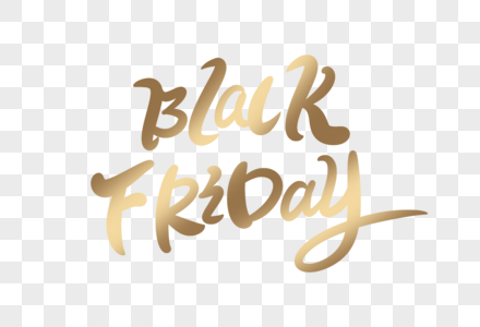 blackfriday英文字体设计图片