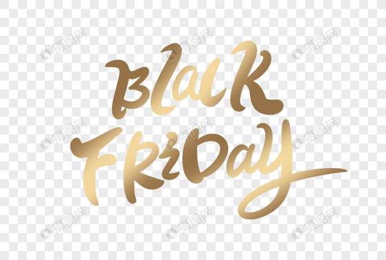 blackfriday英文字体设计图片