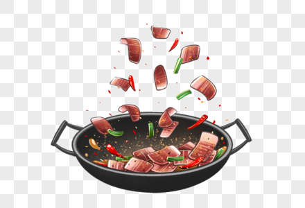 爆炒腊肉美味佳肴腊肉高清图片