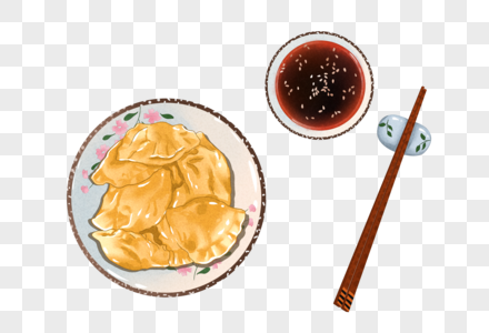 立冬吃饺子图片