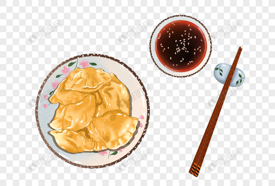 立冬吃饺子图片