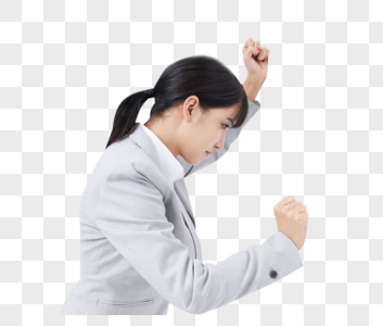 过度疲劳职场女性靠墙哭泣素材