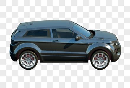 黑色汽车3D建模模型图片