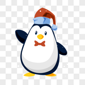 戴帽子的企鹅高清图片