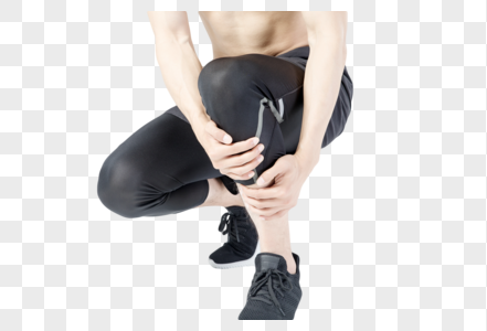 运动男性腿疼图片
