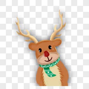 麋鹿 卡通圣诞节麋鹿素材