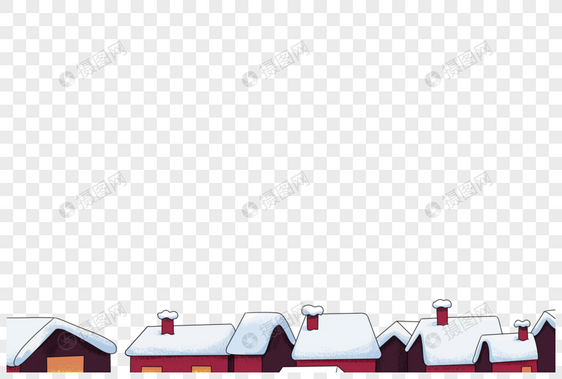 冬天的房屋图片