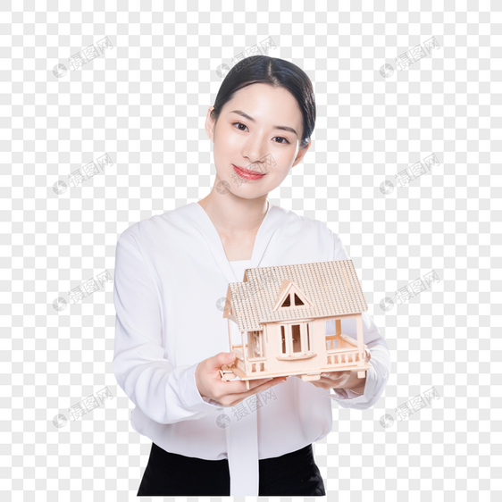 女性房屋销售图片
