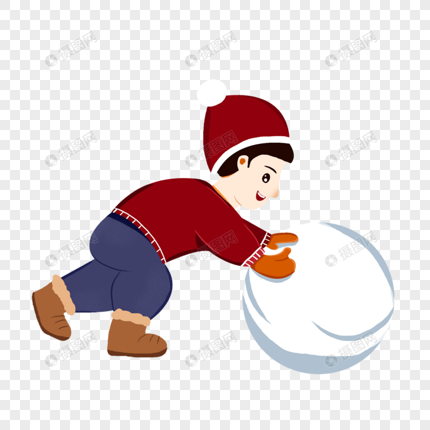 滚雪球的男孩