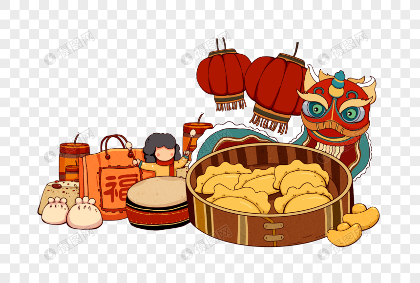 新年春节元素素材下载 正版素材 摄图网 新年春节元素素材下载 正版素材 摄图网