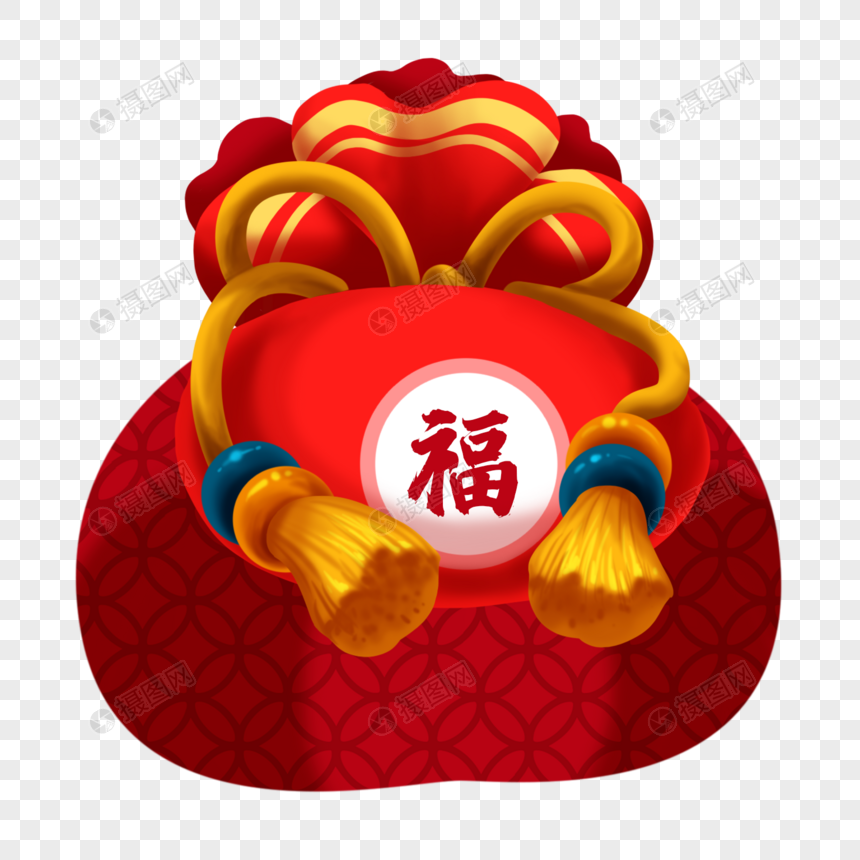 吉祥福袋元素素材下载 正版素材 摄图网