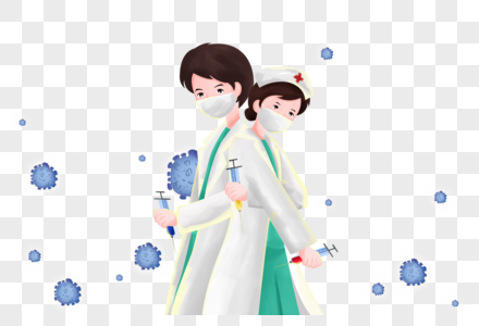 武汉疫情之医生抗战病毒图片