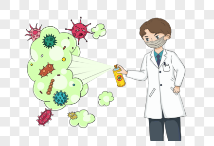 抗击疫情消灭病毒图片