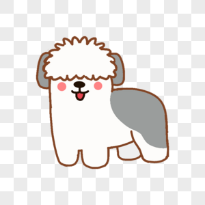 英国古代牧羊犬元素