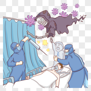 医护人员抢救病人图片素材