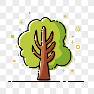 树植树节图标高清图片