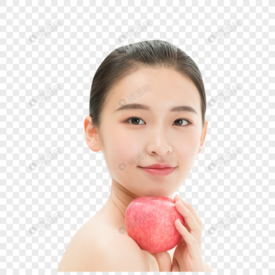 苹果女孩图片