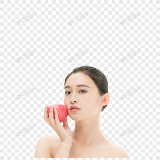 苹果女孩图片